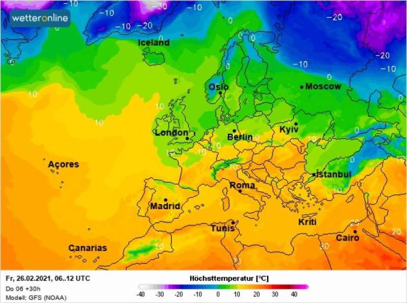 У п`ятницю Україна стане найтеплішелішою країною у Європі